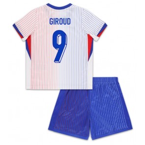Frankrig Olivier Giroud #9 Udebanesæt Børn EM 2024 Kort ærmer (+ korte bukser)